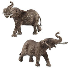 Lade das Bild in den Galerie-Viewer, 2Pcs kid elephant Animal park wild animal model, simulation children&#39;s elephant toy AZ13884
