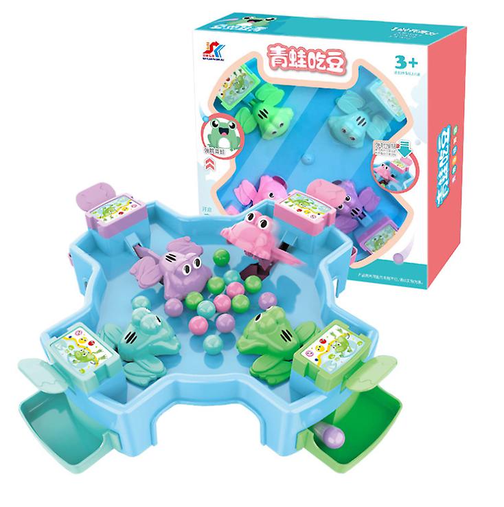 32*7*14cm Puzzle fun interactive game machine children frog eat beans greedy game toy parent-child board game AZ13798