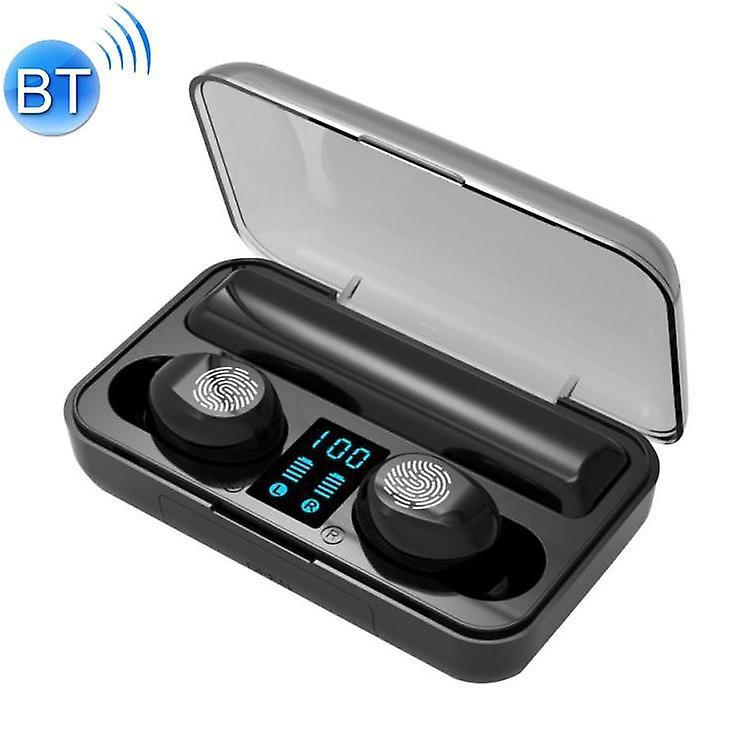 Cool Headphones Headsets F9 TWS V5.0 Touch Control Binaural Wireless Bluetooth Headset with Digital Display Charging Case earphone