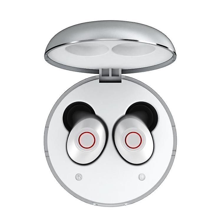 Cool Headphones Headsets REMAX TWS-08 Bluetooth 5.0 Metal True Wireless Bluetooth Stereo Earphone with Charging Box(Silver) earphone