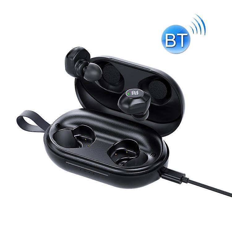Cool Headphones Headsets ROCK EB80 Bean TWS Bluetooth 5.0 Wireless Active Noise Cancelling Earphone(Black) earphone