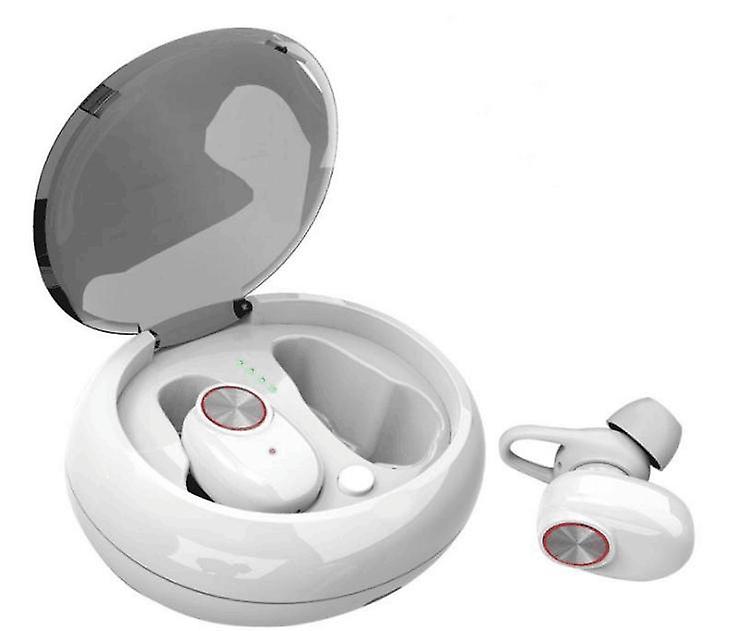 Headphones Headsets TWS Bluetooth 5.0 Wireless Bluetooth Earphones with Magnetic Charging Box(WHITE) accessories