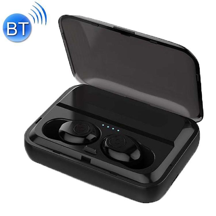 Headphones Headsets F9 TWS V5.0 Binaural Wireless Stereo Bluetooth Headset with Charging Case(Black) accessories