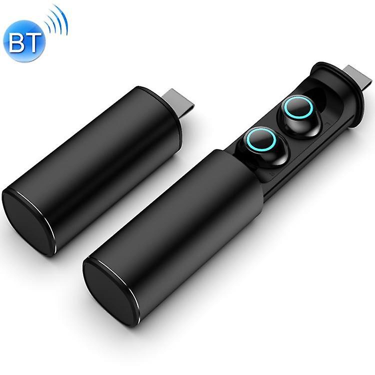 Cool Headphones Headsets S5 Twins Sports Magnetic Ear-in TWS Bluetooth V5.0 Wireless Earphones(Black) earphone