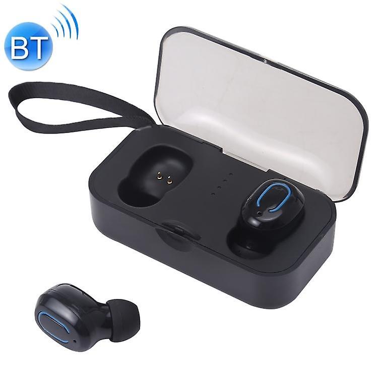 Headphones Headsets TI8S TWS Dazzling Wireless Stereo Bluetooth 5.0 Earphones with Charging Case(Black) accessories