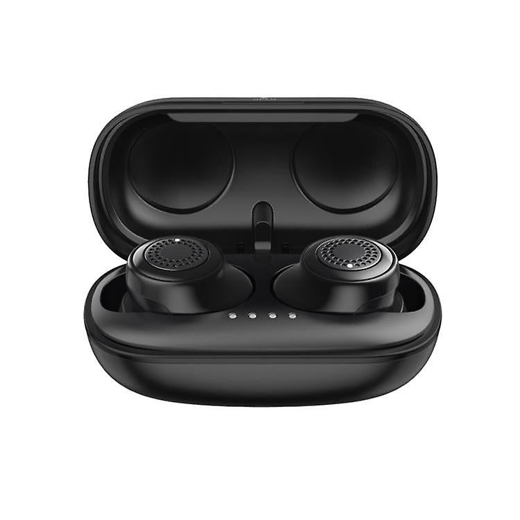 Cool Headphones Headsets REMAX TWS-2S Bluetooth 5.0 Stereo True Wireless Bluetooth Earphone with Charging Box(Black) earphone