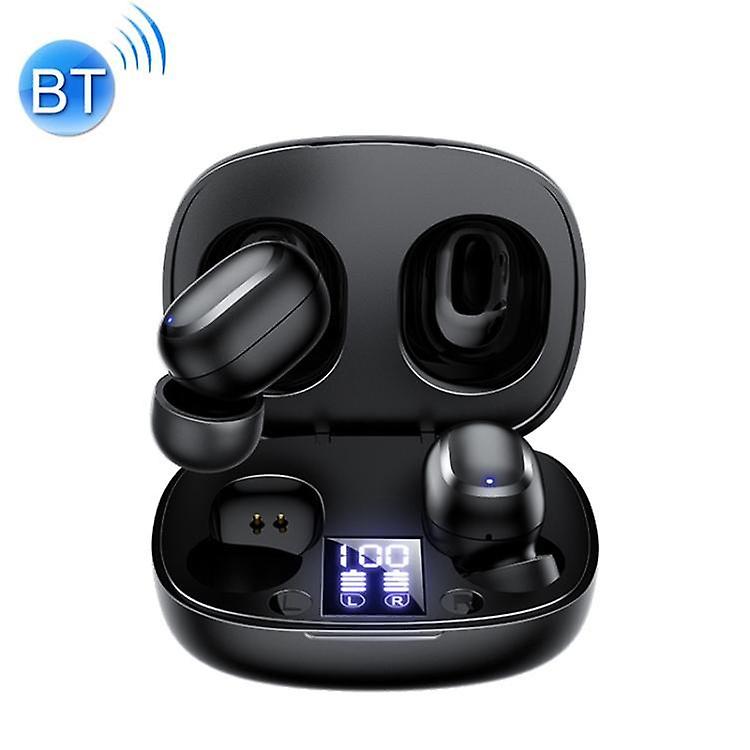 Cool Headphones Headsets JOYROOM JR-TL5 Bluetooth 5.0 TWS Wireless Earphone with Display(Black) earphone