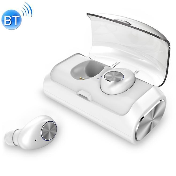 Cool Headphones Headsets KIVEE KV-TW03 TWS V5.0 Wireless Stereo Bluetooth Headset with 2600mAh Charging Case(White) earphone