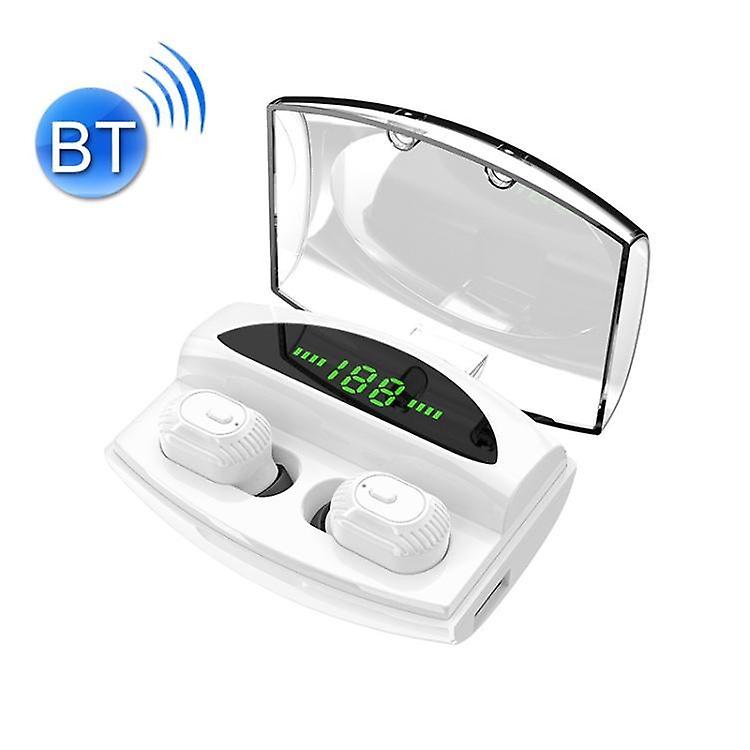 Cool Headphones Headsets XG20 TWS Noise Cancelling In-Ear Digital Display Wireless Bluetooth Headset(White) earphone