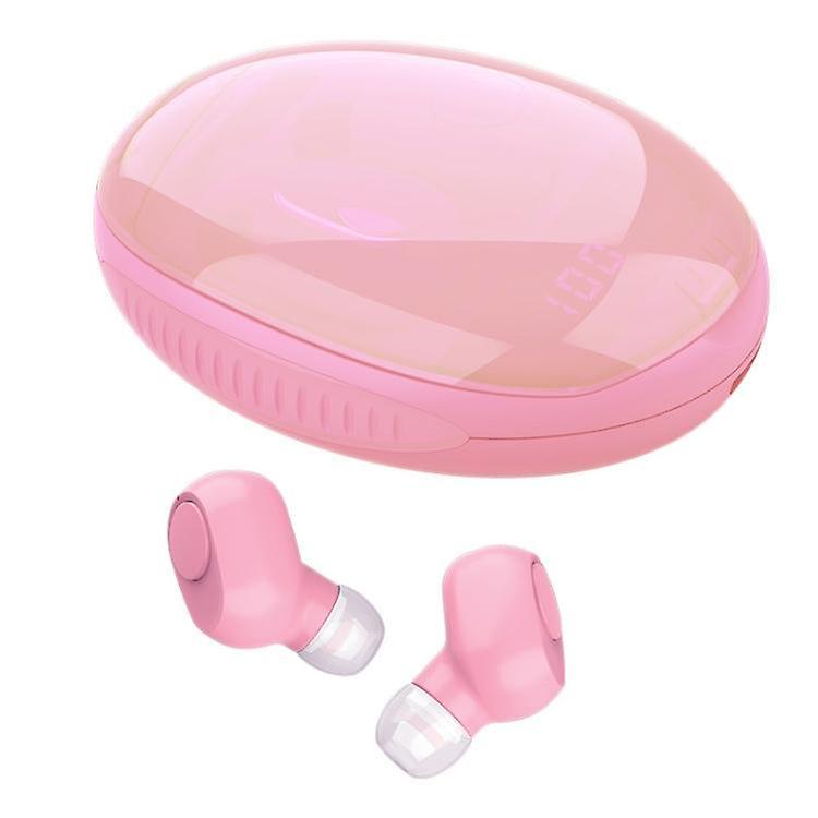 Cool Headphones Headsets P81 Pro Bluetooth V5.0 Macaroon HIFI Wireless TWS Headset with Charging Case(Pink) earphone