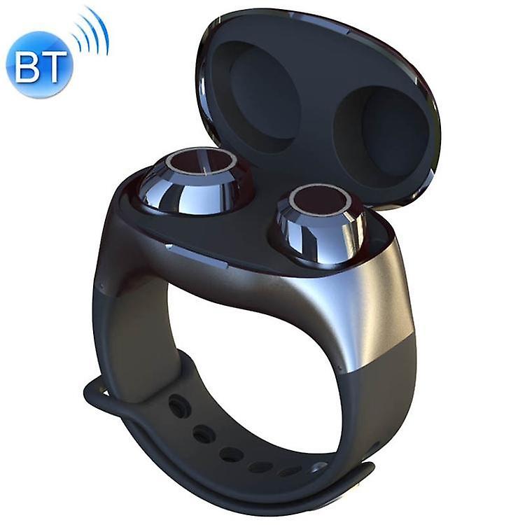 Cool Headphones Headsets Bluetooth 5.0 Mini Wireless Sport Wrist Bluetooth Earphone (Black) earphone
