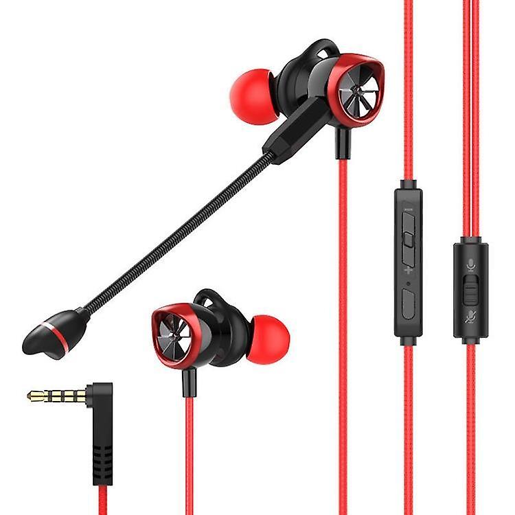 Cool Headphones Headsets Langsdom G200X In-ear Wired Control Gaming Earphone, Cable Length: 1.2m (Red) earphone