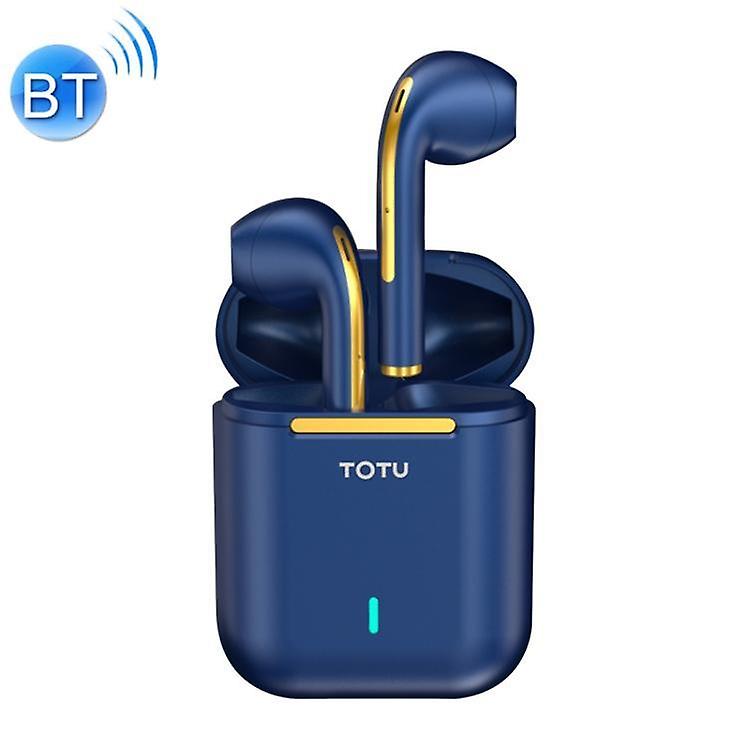 Headphones Headsets TOTU EAUB-042 Shining Series Bluetooth 5.0 TWS Noise Cancelling Wireless Bluetooth Earphone (Blue) accessories