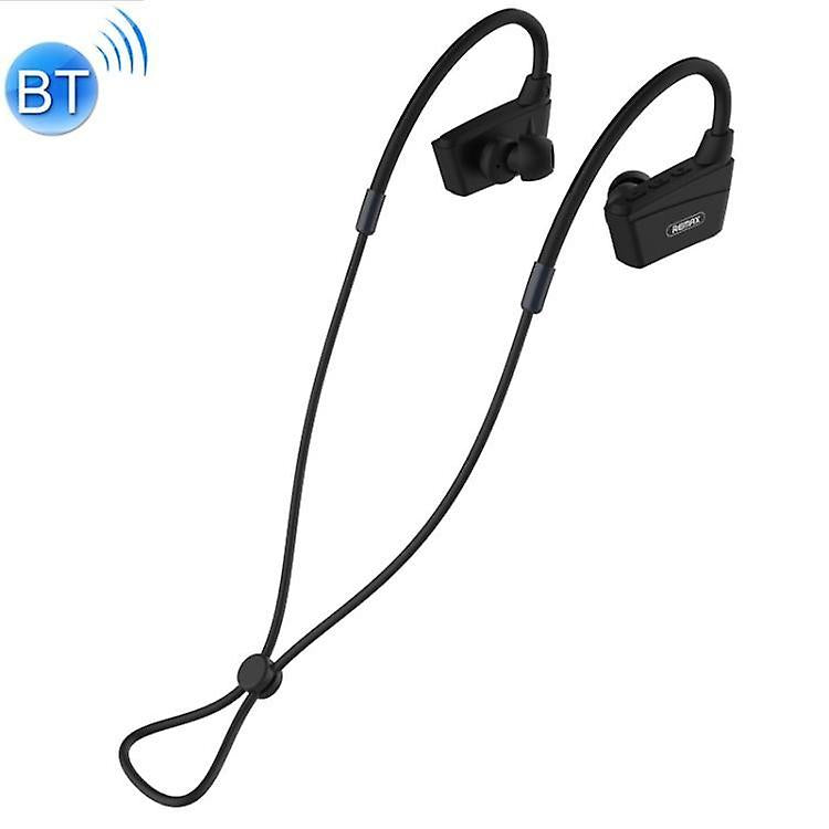Cool Headphones Headsets REMAX RB-S19 Bluetooth 4.2 Rear-mounted Bluetooth Sports Earphone with Wire Buckle (Black) earphone