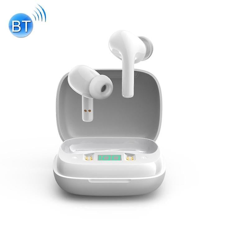 Cool Headphones Headsets JOYROOM JR-TL6 Ture Wireless TWS Bluetooth V5.0 Earphone with LED Display(White) earphone