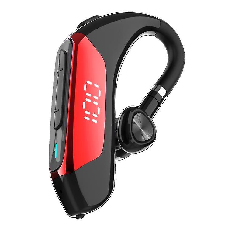 Headphones Headsets S08 Bluetooth 5.0 LED Display Wireless Bluetooth Earphone, Waterproof Version(Red) accessories