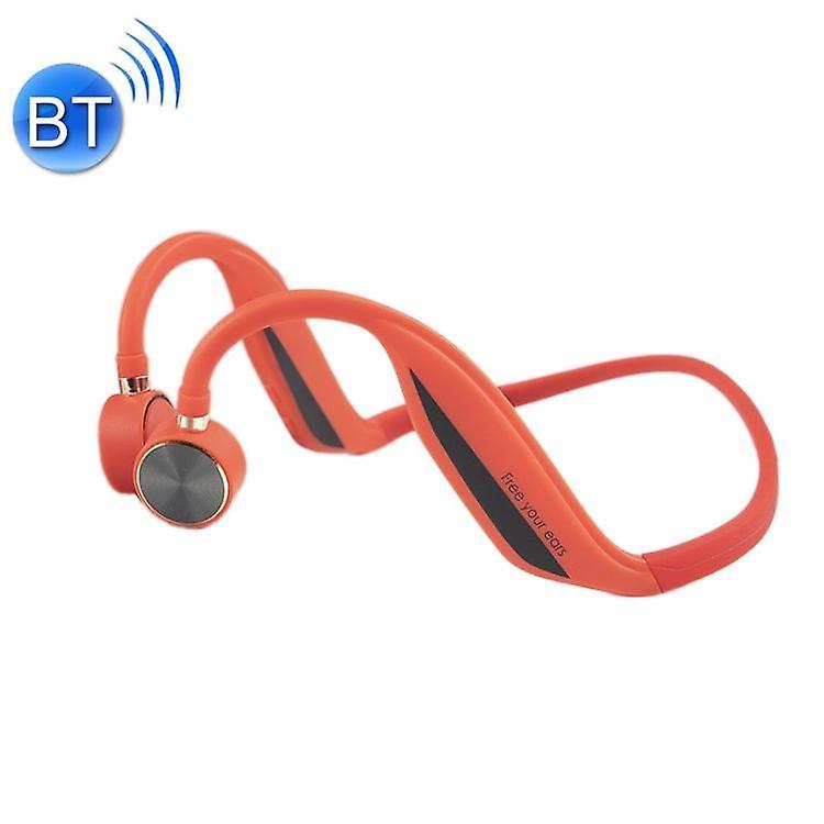 Cool Headphones Headsets FS04A Bluetooth 5.0 Bone Conduction Binaural Wireless Stereo Sports Bluetooth Earphone(Orange) earphone