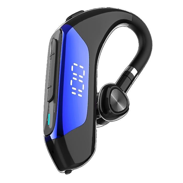 Headphones Headsets S08 Bluetooth 5.0 LED Display Wireless Bluetooth Earphone, Standard Version(Blue) accessories