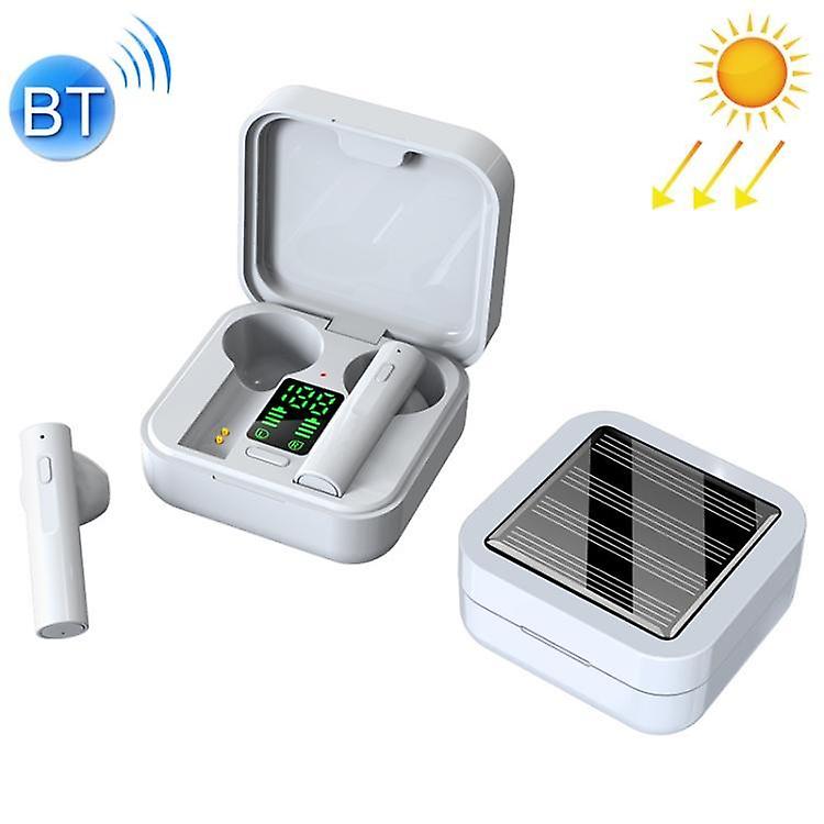 Cool Headphones Headsets Air6 Plus Bluetooth 5.0 Mini Solar Charging Sport Wireless Bluetooth Earphone with Charging Box earphone