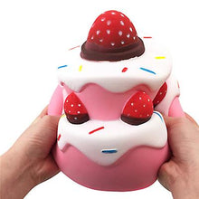 Lade das Bild in den Galerie-Viewer, 20*17*14cm Slow rebound Oversized Strawberry cake squishy,stress-relieving toy for kids,adult AZ16493
