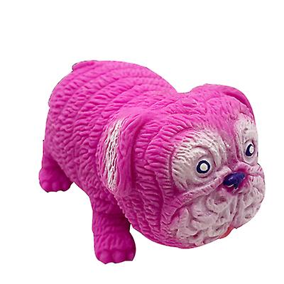 2Pcs pink white Unzip the toy pug Slow rebound colorful Decompression toy pug AZ15929
