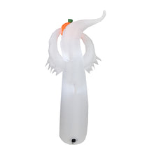 Lade das Bild in den Galerie-Viewer, 1.8 M Halloween Glowing Inflation Model, White Ghost Little Ghost Lifting Pumpkin Yard Balloons Decoration
