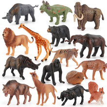Lade das Bild in den Galerie-Viewer, 2Pcs Lion 6*1.6*4.1cm Simulation wild ancient animal model lion cub 31pcs solid mini figure AZ22525

