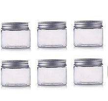Lade das Bild in den Galerie-Viewer, 12pcs 150g PET plastic transparent empty cosmetic container box with aluminum lid, kitchen seasoning jar, candy jar AZ10574
