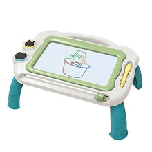 Load image into Gallery viewer, 33.5*22.5*12cm grey Children&#39;s magnetic drawing board table color graffiti board with seal detachable portable writing board AZ16425
