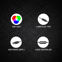 Load image into Gallery viewer, Clear sound quality Speakers FANTECH GS202 Mini Magnet-free 3.5mm USB Plug RGB Lightning PUBG LOL FPS Gaming Stereo Music Speaker
