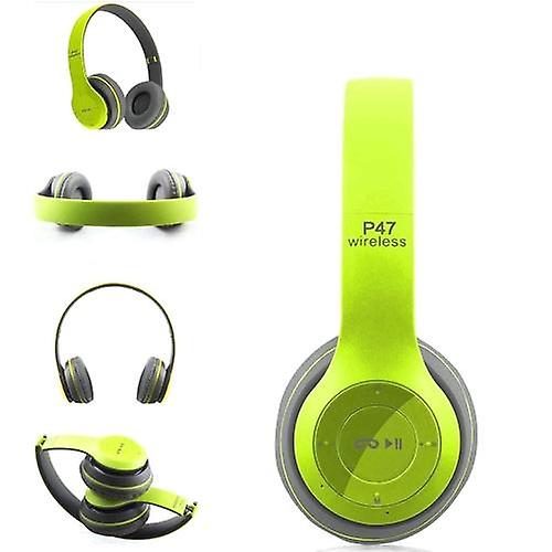 Headphones Headsets Wireless BT Stereo Headset earphone green