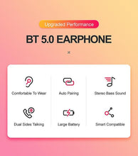 Load image into Gallery viewer, Headphones Headsets D018 TWS Binaural Mini bluetooth 5.0 Earphone Stereo Headset With Mic for Xiaomi Huawei accessories
