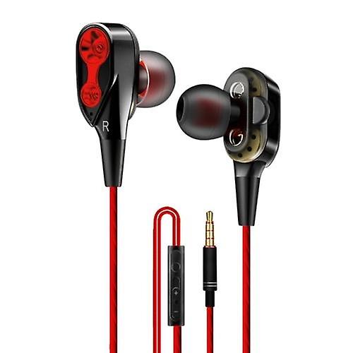 Cool Headphones Headsets Dual-Dynamic 3.5mm Noise Isolation Sport In-ear Earphone earphone