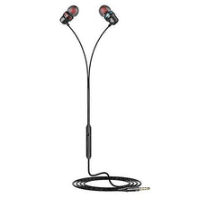 Load image into Gallery viewer, Headphones Headsets Bass Earbuds with Mic Wired In-Ear Earbuds with Microphone Noise Cancelling Earphones Black
