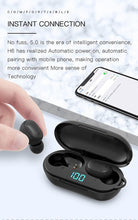 Load image into Gallery viewer, Cool Headphones Headsets H6 Smart bluetooth Headsets TWS Digital Display Wireless In-ear Earphone with Mic for Xiaomi earphone
