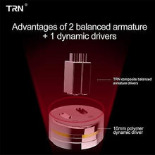 Load image into Gallery viewer, Cool Headphones Headsets TRN V30 Headphones 0.75mm 2Pin In-ear Wired Headset 3.5mm Jack Headphone Earhook for Smartphone MP3 earphone
