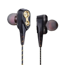 Load image into Gallery viewer, Headphones Headsets Dual Moving Coils In-Ear Earphones earphone Black

