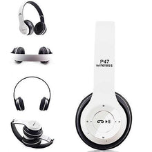 Load image into Gallery viewer, Headphones Headsets Wireless BT Stereo Headset earphone white
