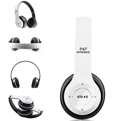 Headphones Headsets Wireless BT Stereo Headset earphone white