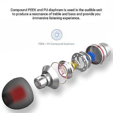 Lade das Bild in den Galerie-Viewer, Cool Headphones Headsets Bass Earbuds with Mic Wired In-Ear Earbuds with Microphone Noise Cancelling Earphones earphone
