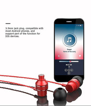 Load image into Gallery viewer, Cool Headphones Headsets M01 Metal In-ear 3.5mm Earphone Stereo Bass Music Headphone with Microphone earphone
