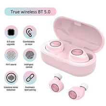 Load image into Gallery viewer, Headphones Headsets TWS-TW60 Sports Earphones Stereo Wire-less BT5.0 Earbuds PINK
