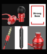 Load image into Gallery viewer, Cool Headphones Headsets M01 Metal In-ear 3.5mm Earphone Stereo Bass Music Headphone with Microphone earphone
