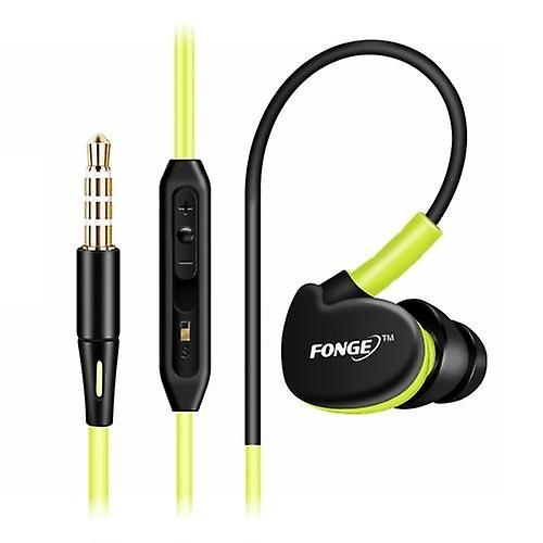 Cool Headphones Headsets FONGE S500 Wired In-ear Waterproof Earphone earphone Green