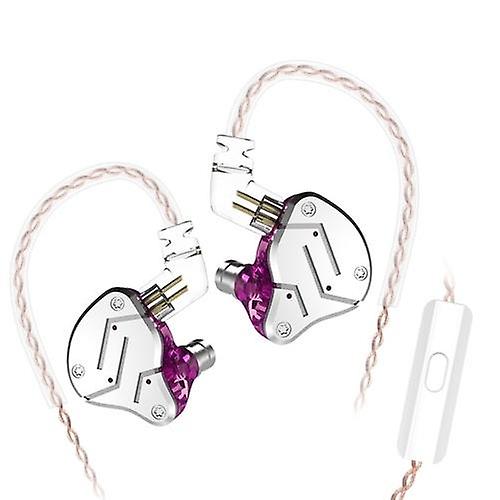 Cool Headphones Headsets KZ ZSN 3.5mm Wired In Ear Metal HiFi Headphone with Microphone earphone