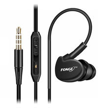 Load image into Gallery viewer, Cool Headphones Headsets FONGE S500 Wired In-ear Waterproof Earphone Black
