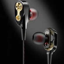 Load image into Gallery viewer, Headphones Headsets Dual-Dynamic 3.5mm Noise Isolation Sport In-ear Earphone earphone Black
