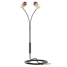 Load image into Gallery viewer, Headphones Headsets Bass Earbuds with Mic Wired In-Ear Earbuds with Microphone Noise Cancelling Earphones Gold
