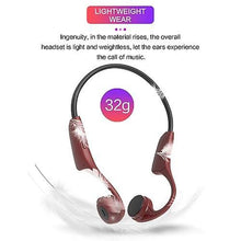 Load image into Gallery viewer, Cool Headphones Headsets H10 Bone Conduction Headset earphone Red
