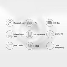 Load image into Gallery viewer, Headphones Headsets Foldable Earphone BT5.0 Wirelessly Headphones earphone blue
